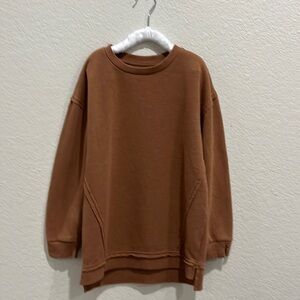 Rustic brown sweatshirt, Girls S
